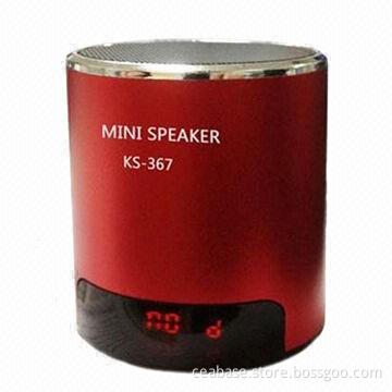 Mini Speaker with LED Display and FM Radio Function, Supports TF Card
